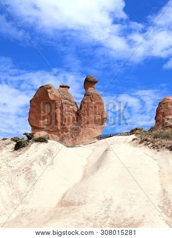 Camel rock at Devrent valley (Imaginary valley) in Cappadocia, Anatolia, Turkey. UNESCO world heritage site
