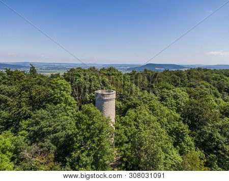 Ith Lookout Tower Or Ithturm Located On The Mountain Between Lauenstein And Bisperode In Lower Saxon