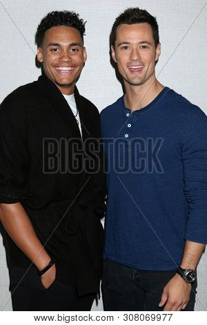 LOS ANGELES - JUN 22:  Adain Bradley, Matthew Atkinson at the Bold and the Beautiful Fan Club Luncheon at the Marriott Burbank Convention Center on June 22, 2019 in Burbank, CA