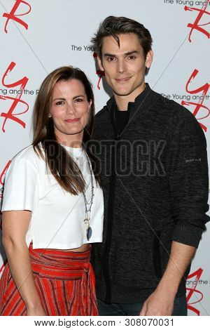 LOS ANGELES - JUN 23:  Melissa Claire Egan, Mark Grossman at the Young and The Restless Fan Club Luncheon at the Marriott Burbank Convention Center on June 23, 2019 in Burbank, CA