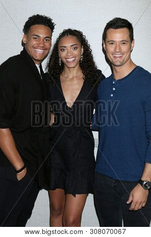 LOS ANGELES - JUN 22:  Adain Bradley, Kiara Barnes, Matthew Atkinson at the Bold and the Beautiful Fan Club Luncheon at the Marriott Burbank Convention Center on June 22, 2019 in Burbank, CA
