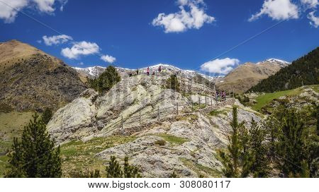 Very Nice Valley In Mountain Pyrenees Of Spain (valley Name Is Vall De Nuria)