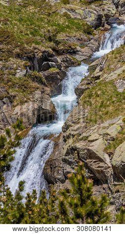 Very Nice Valley In Mountain Pyrenees Of Spain (valley Name Is Vall De Nuria)