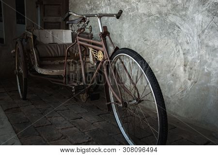 Old Three - Wheeler,thailand Tricycle In Vintage Style