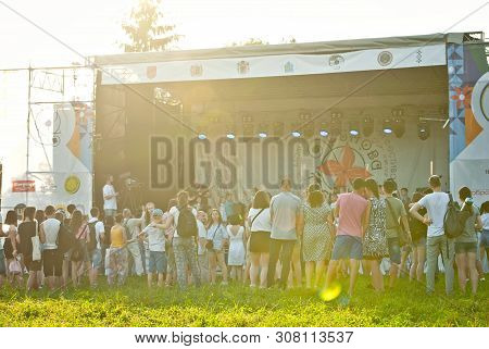 August 16, 2019. Chernivtsi, Ukraine. Youth, Musical Ethno Festival 