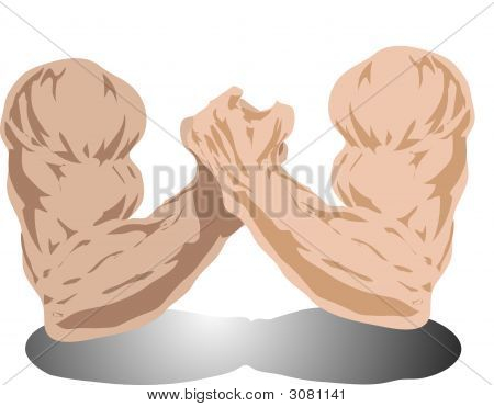 Armwrestling Illustration