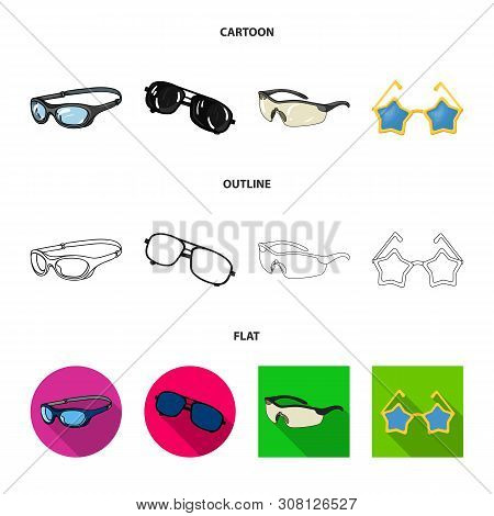 Vector Illustration Of Summer And Beach Icon. Collection Of Summer And Fashion Stock Vector Illustra