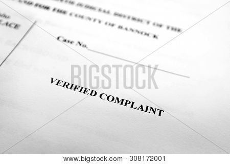 Court documents complaint filings legal proceedings