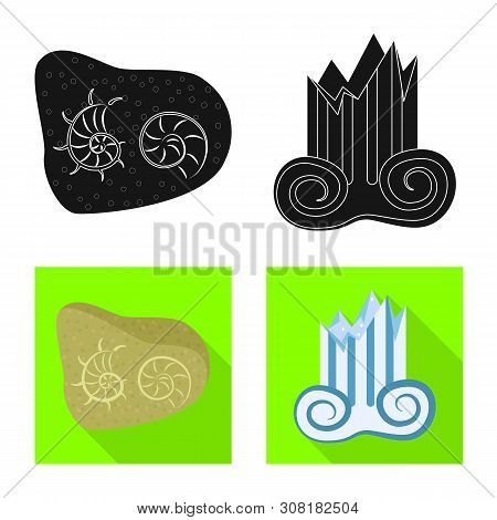 Isolated Object Of Story And Items Symbol. Collection Of Story And Attributes Stock Symbol For Web.