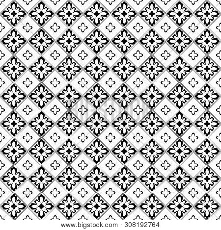 Ornament In Classical Style In Black And White