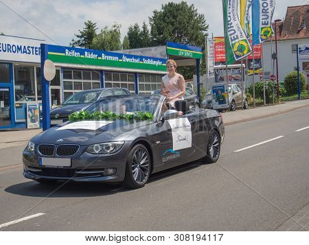Kirchheimbolanden, Rheinland-pfalz, Germany-06 23 2019: Holiday Parade On Streets Of German Town Dur