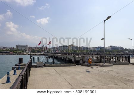 Pier On The Sea In Iskenderun, Hatay - Turkey