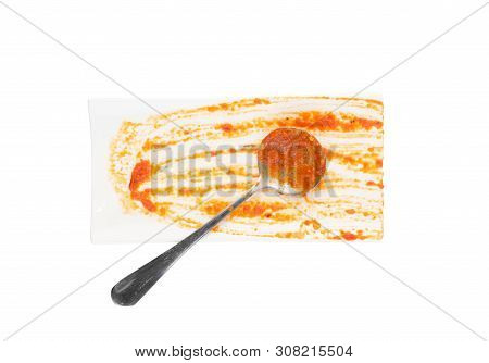 Ajvar Or Pindjur Orange Vegetable Spread Made From Bell Peppers