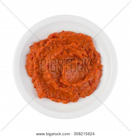 Ajvar Or Pindjur Orange Vegetable Spread Made From Bell Peppers