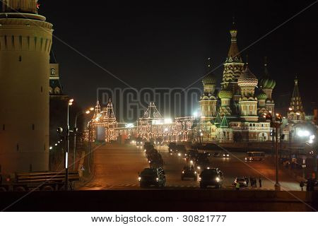 MOSCOW - APRIL 26: Military hardware on Red Square. Rehearsal for Victory Day parade, on April 26, 2011 in Moscow, Russia.