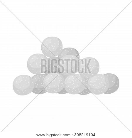 Isolated Object Of Corn And Flake Icon. Set Of Corn And Snack Stock Vector Illustration.