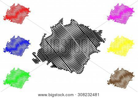 Ibb Governorate (governorates Of Yemen, Republic Of Yemen) Map Vector Illustration, Scribble Sketch 