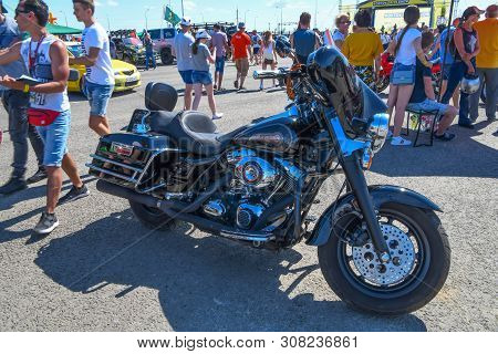 Rostov-on-don, Russia -june 09, 2019 : Drive Show. Elite Motorcycles. Visitors Examine The Exhibits.