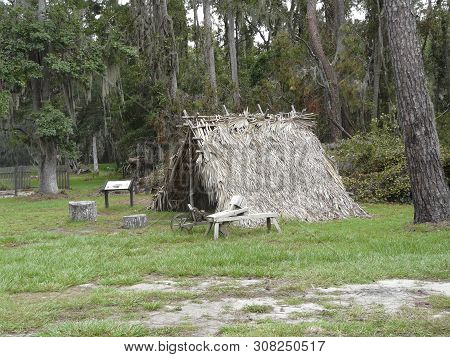 Settler's Shelter At Fort Frederica Georgia