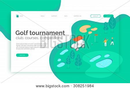 Golf Tournament, Courses, Competition, School Web Site, Landing Page, Presentation, Layout, App, Ban