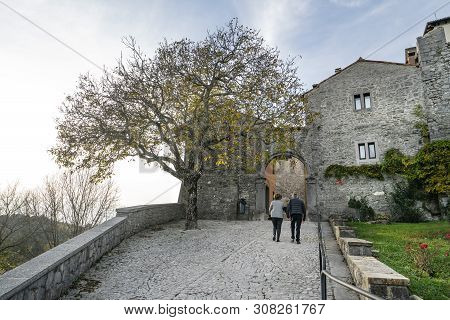 Cividale Del Friuli, Italy. March 2018. The Sanctuary Of The Blessed Virgin Of Castelmonte (madone O