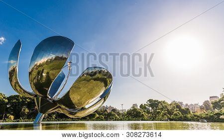 Buenos Aires, Argentina - March 17, 2016: Floralis Generica Monument