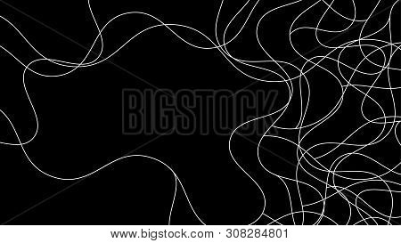 Wavy Line Freeform Mesh Chaotic Abstract Texture Background