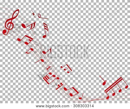 Vector Notes Design With Transparency Grid On Back. Vector Illustration.