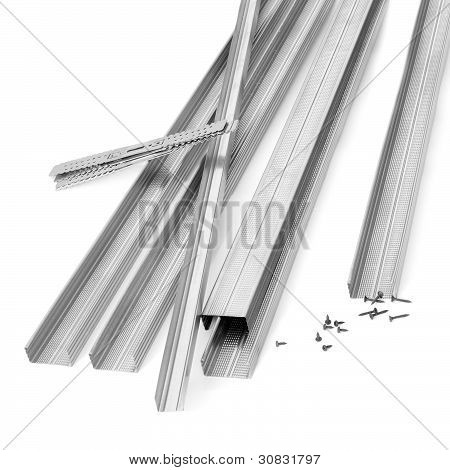 Komponenty pro montáž sádrokartonové desky