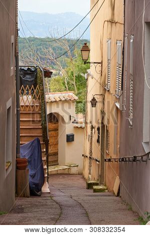 Mougins, France - April 03, 2019: Mougins Is A Commune In Southeastern France That Is A Great Place 