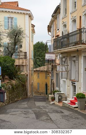 Mougins, France - April 03, 2019: Mougins Is A Commune In Southeastern France That Is A Great Place 