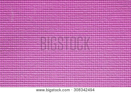 The Pink Yoga Mat Texture Or Background