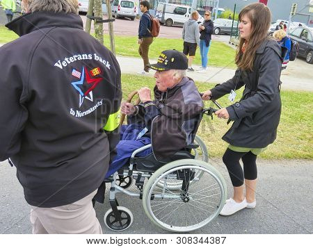 Sainte Mere, Normandy, France - June 06, 2019. D Day 75 Birthday Of French Liberation By Allied Coun