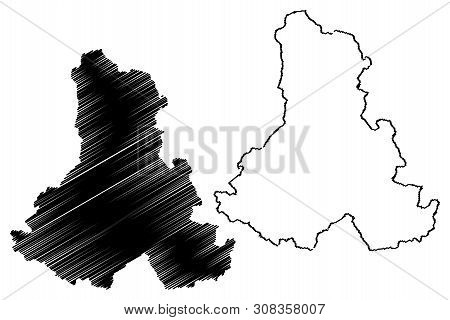 Harghita County (administrative Divisions Of Romania, Centru Development Region) Map Vector Illustra