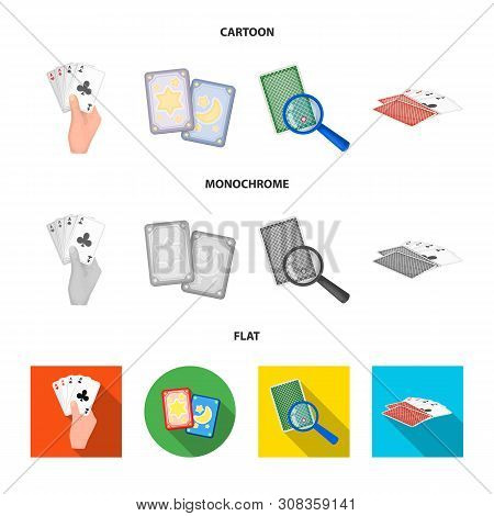 Vector Design Of Game And Magic Sign. Collection Of Game And Poker Stock Vector Illustration.