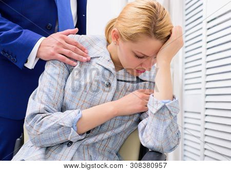 If You Are Witness Of Rights Violation. Abusive Boss. Office Woman And Her Lustful Boss.