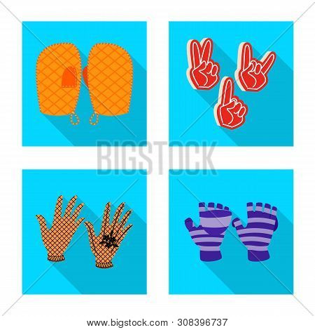 Vector Design Of Own And Textile Symbol. Collection Of Own And Safety Stock Vector Illustration.