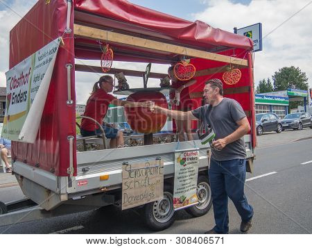 Kirchheimbolanden, Rheinland-pfalz, Germany-06 23 2019: Holiday Parade On Streets Of German Town Dur