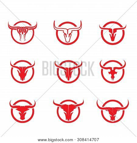 Bull Horn  Logo Template Vector Icon Illustration