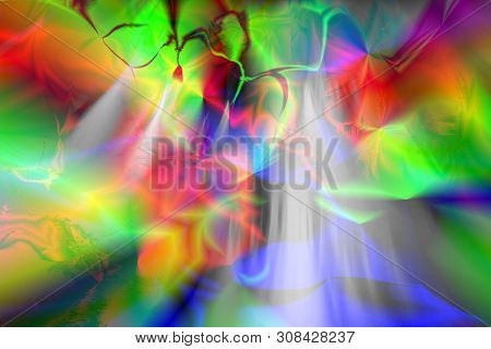 Colorful Background Made Of Color Gradient Tools And Reflections  Dark Mode