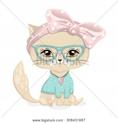 Cute Cat, Vector Design. Cat Illustration Eps10