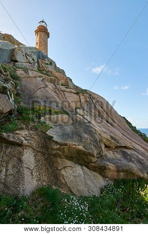 The Lighthouse Of Cabo Vilan, At The Coast Of Death, Galcia, Spain