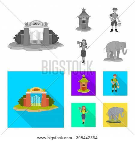 Isolated Object Of Nature And Fun Sign. Set Of Nature And Entertainment Vector Icon For Stock.