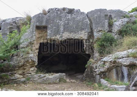 Caves Around The Titus Tunnel In Samandag, Hatay - Turkey.
