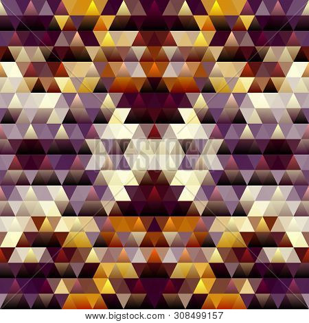 Seamless Vector Pattern Background Of A Triangles.