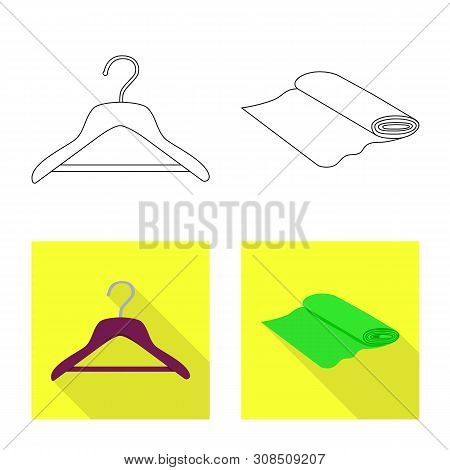 Vector Design Of Craft And Handcraft Logo. Collection Of Craft And Industry Vector Icon For Stock.