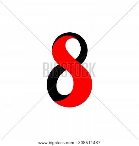 Lettter S8 Infinity Logo Vector Unique Unusual Simple Design Concept