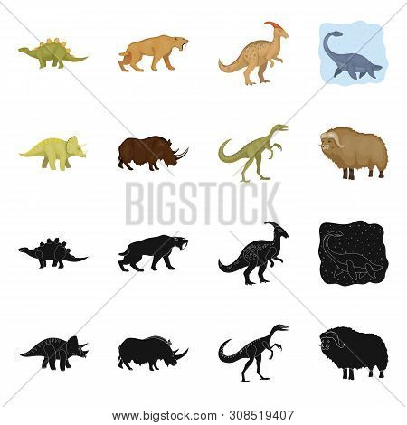Vector Design Of Animal And Character Icon. Collection Of Animal And Ancient Stock Symbol For Web.