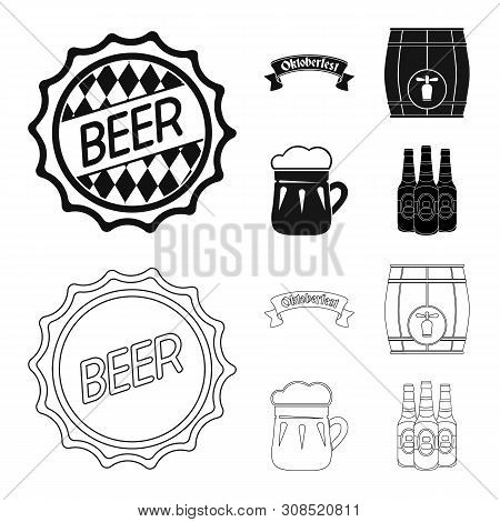Vector Design Of Minimal And Pint Icon. Set Of Minimal And Craft Vector Icon For Stock.