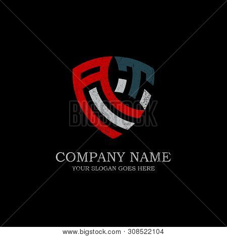 Initial At Letter Logo Inspiration, Vintage Shield Logo Design Template